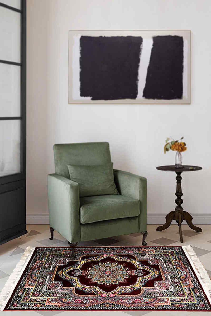 rug 7aa Persian Patterns Multicolor Rug -Persian Rug 3x5ft - Image 1