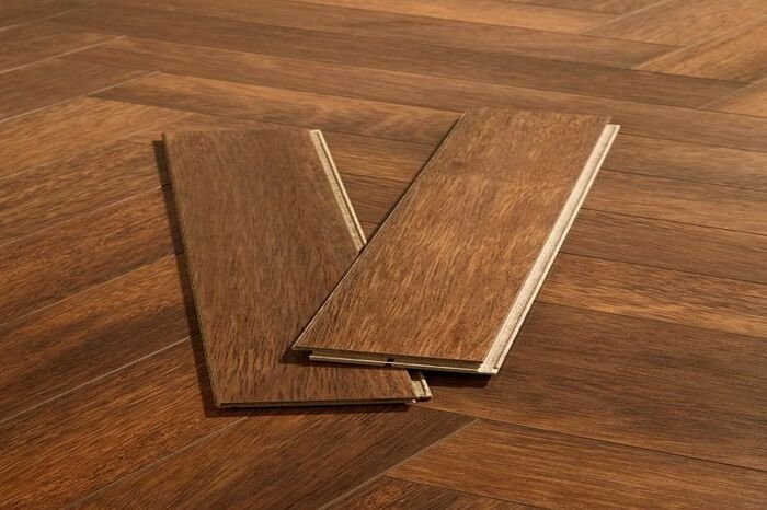 w13c1 Reflective Ridge Laminate Flooring Oak Brown - Image 3