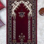 Taqwa Prayer Rug -Maroon 2.6 x 5ft