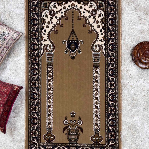 Harmony Prayer Rug -Brown 2.6 x 5ft