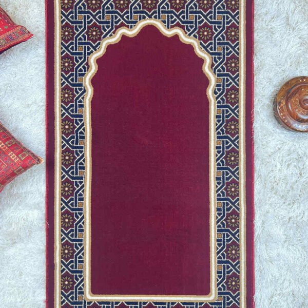 Harmony Prayer Rug -Maroon 2.6 x 5ft