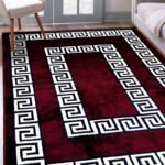 Zen Serenades Maroon Rug - Artisan Rug 4x6ft
