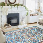 Nature Nest Turquoise Rug -Persian Rug 8x11ft