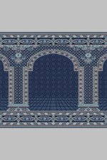 blue prayer carpet