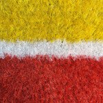 Artificial Grass red yellow