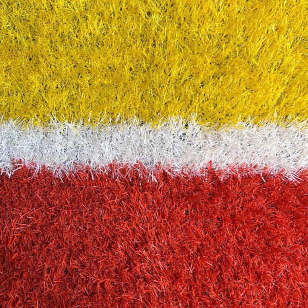 Artificial Grass red yellow