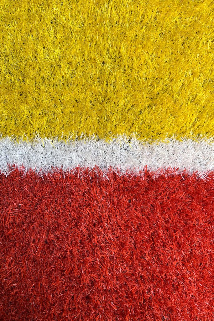 Artificial Grass red yellow