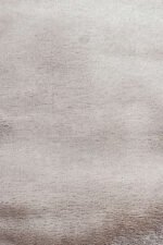 Plush pile and textured surface of a beige shaggy rug 4x6 ft