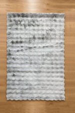 grey shaggy rug rumble