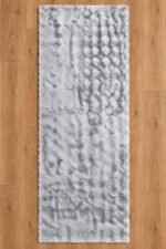 Grey shaggy rug 2.5x6 ft by Musa Carpets