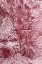 Pink shaggy rug with soft pile for modern home interiors